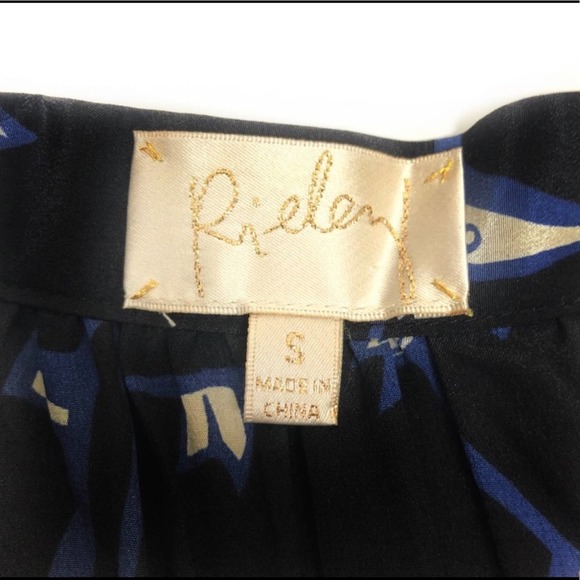 Rieley Silk Abstract Printed Skirt - Picture 7 of 8